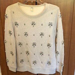 Beaded Jcrew sweatshirt